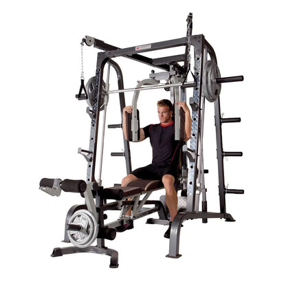 Diamond Elite Olympic Smith Cage Machine, Plate Loaded Home Gym Total Body Workout Machine (MD-9010G)